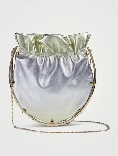 Soho Chain Metallic Leather Pouch