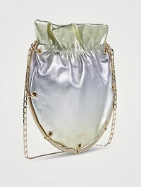 Soho Chain Metallic Leather Pouch