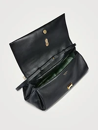 Twist Leather Clutch
