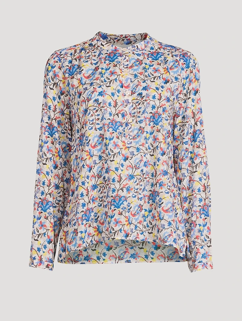 Maria Cotton Blouse Floral Print