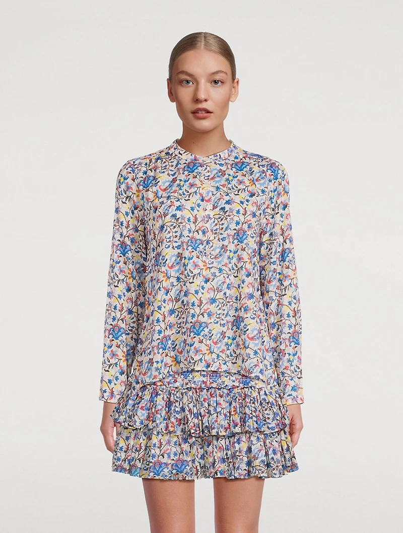 Maria Cotton Blouse Floral Print
