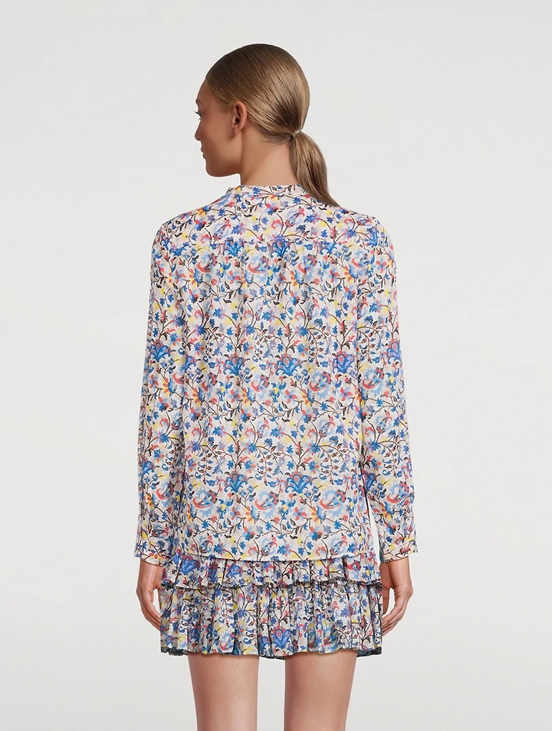 Maria Cotton Blouse Floral Print