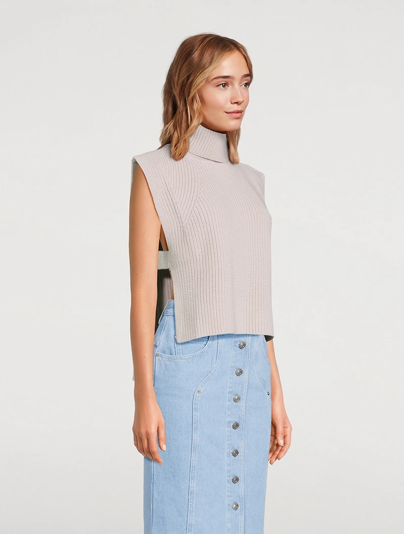 Megan Turtleneck Sweater Vest