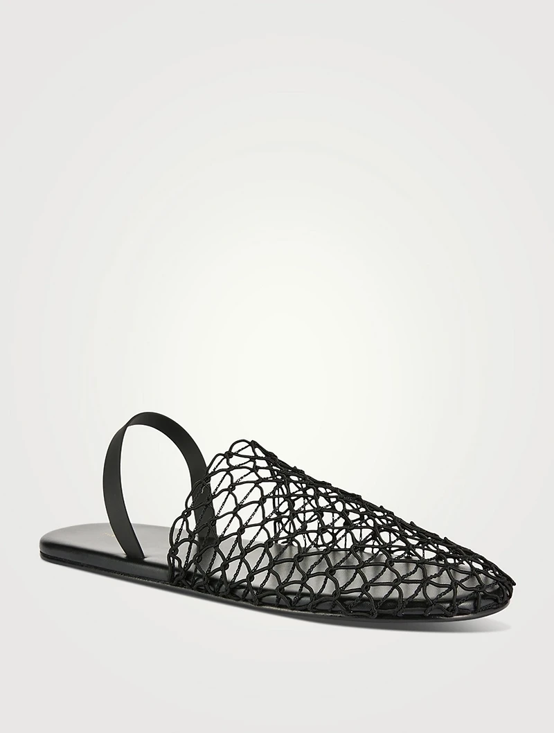 Crochet Slingback Slippers