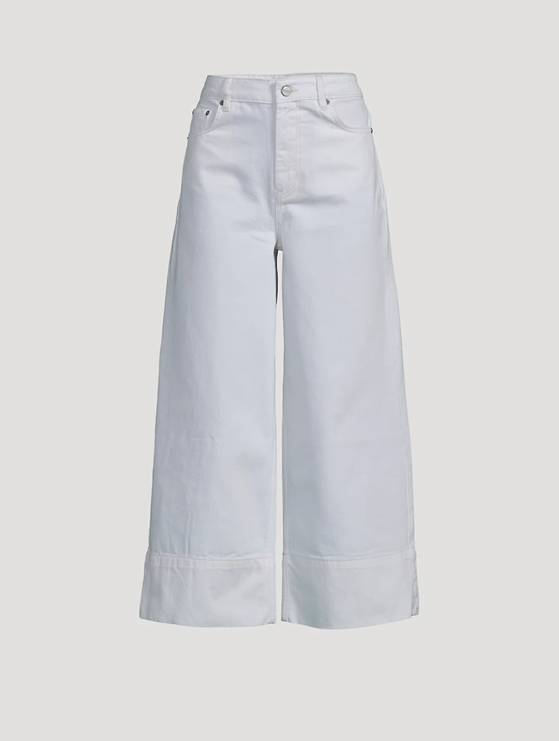 Cropped Wide-Leg Jeans