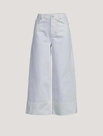 Cropped Wide-Leg Jeans