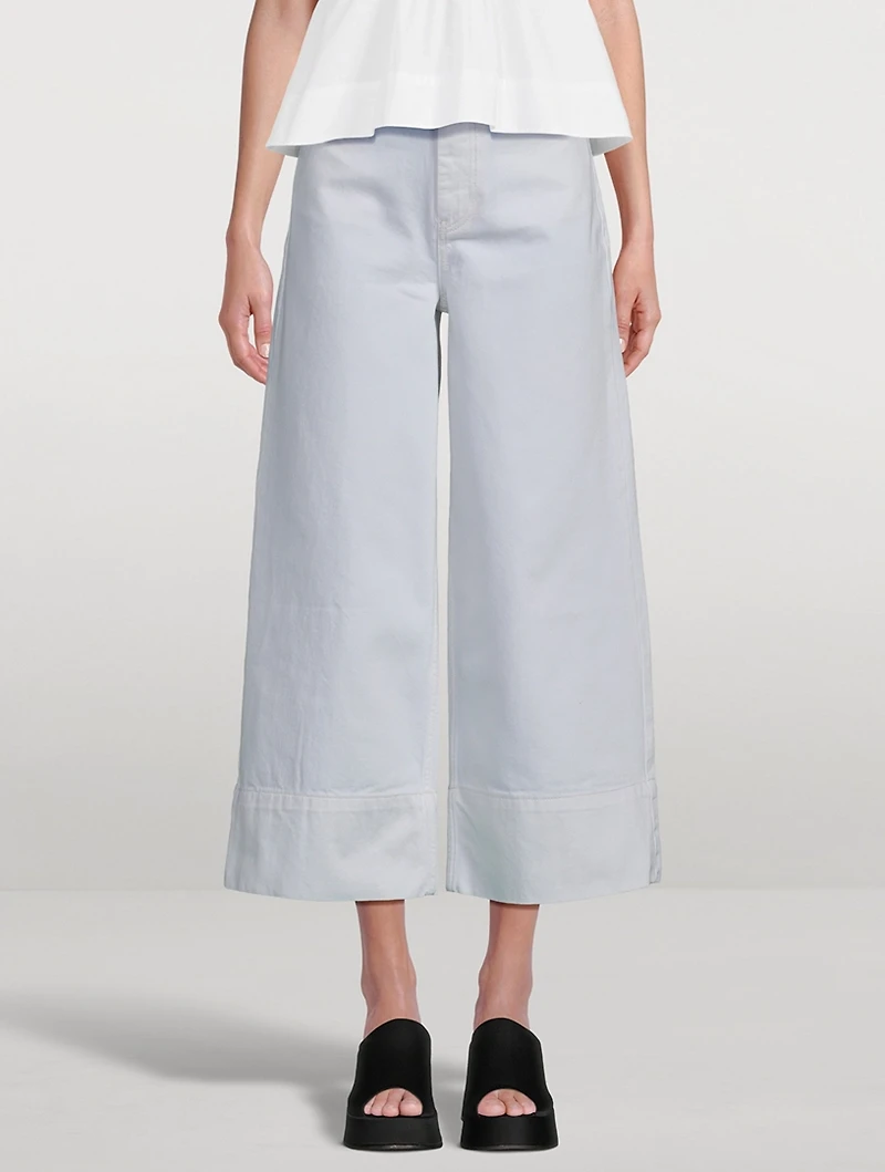 Cropped Wide-Leg Jeans