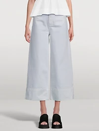 Cropped Wide-Leg Jeans