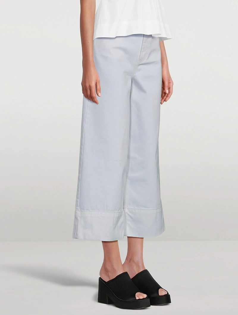 Cropped Wide-Leg Jeans