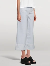 Cropped Wide-Leg Jeans