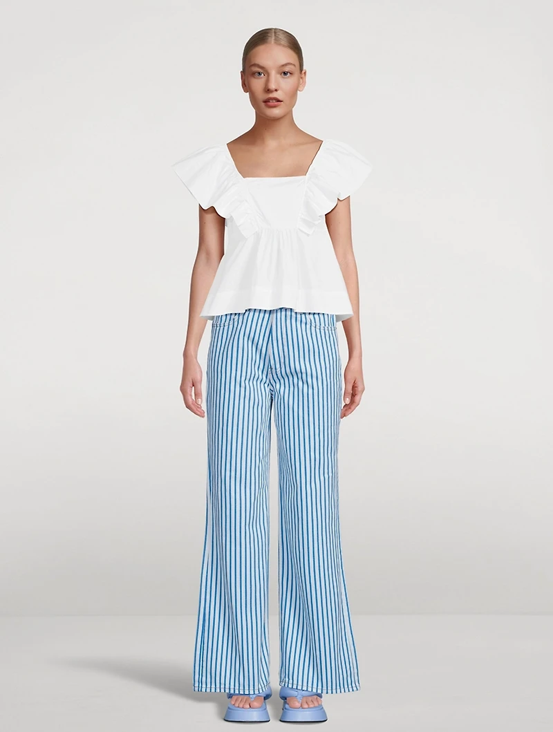 Magny Jeans Stripe Print