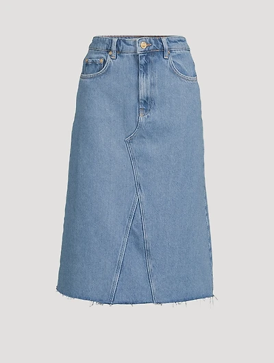 Denim Midi Skirt