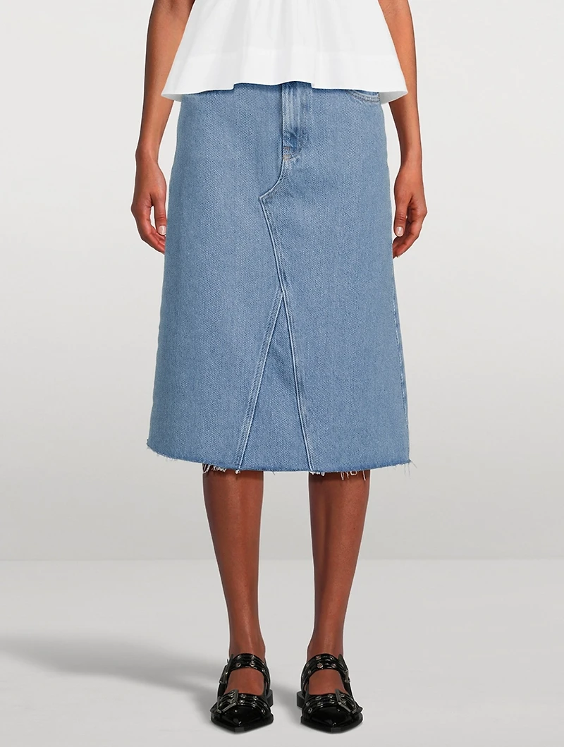 Denim Midi Skirt