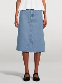 Denim Midi Skirt