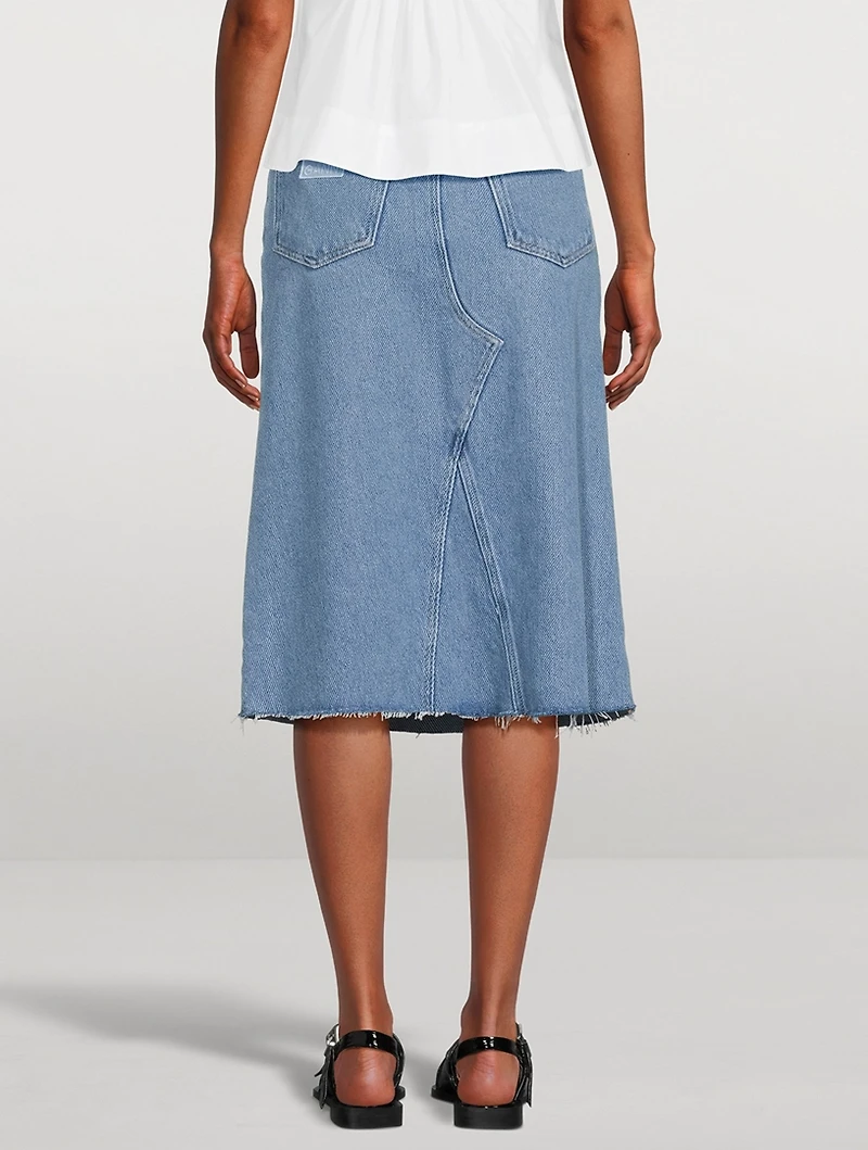Denim Midi Skirt