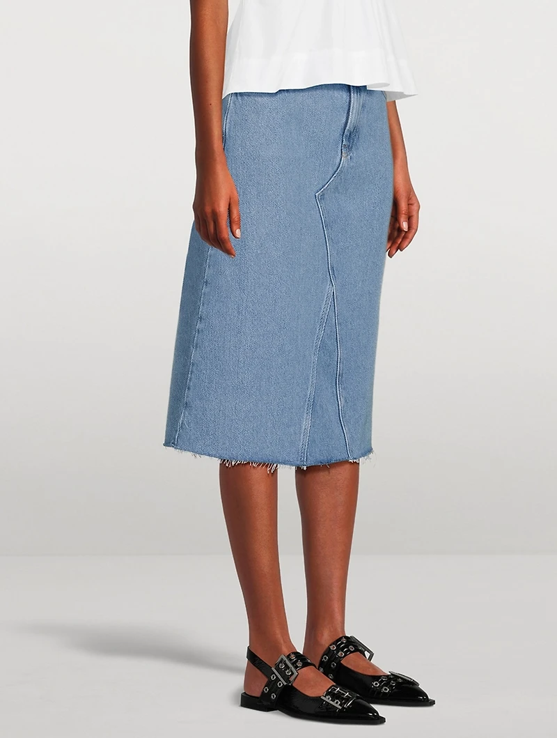 Denim Midi Skirt