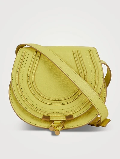 Small Marcie Leather Saddle Bag