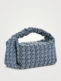 Scrunchie Jacquard Denim Bag