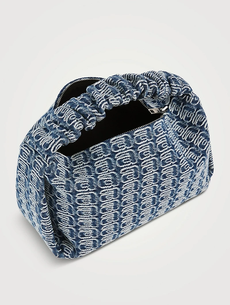 Scrunchie Jacquard Denim Bag