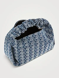 Scrunchie Jacquard Denim Bag
