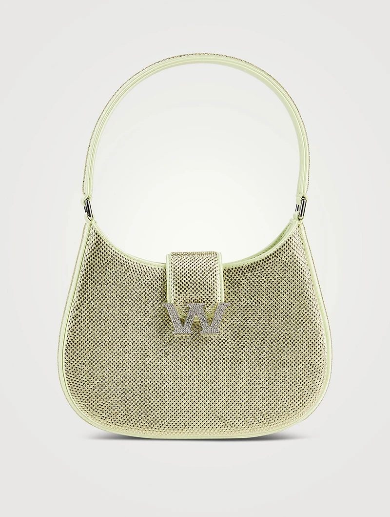 Small Legacy Crystal Satin Shoulder Bag