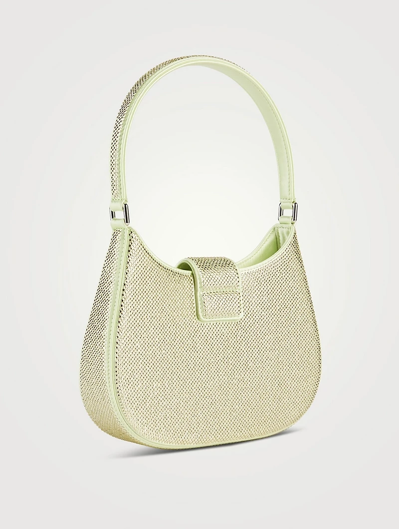 Small Legacy Crystal Satin Shoulder Bag