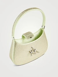 Small Legacy Crystal Satin Shoulder Bag
