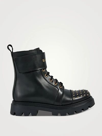 Leather Laced Ankle Boots