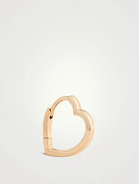 Antifer Heart 18K Rose Gold Hoop Earring