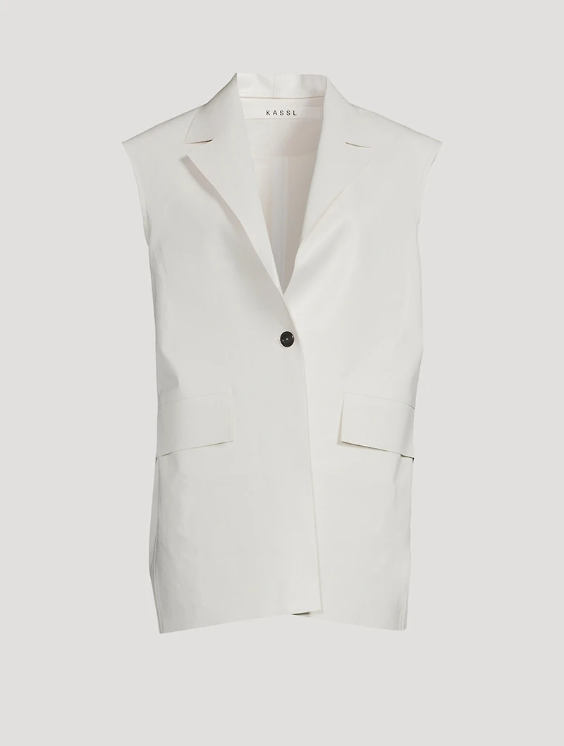 Oil Sleeveless Blazer