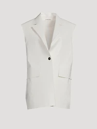 Oil Sleeveless Blazer