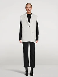 Oil Sleeveless Blazer