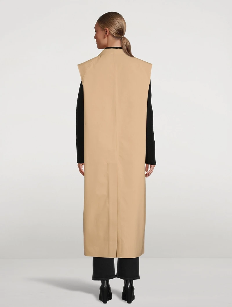 Sleeveless Trench Coat