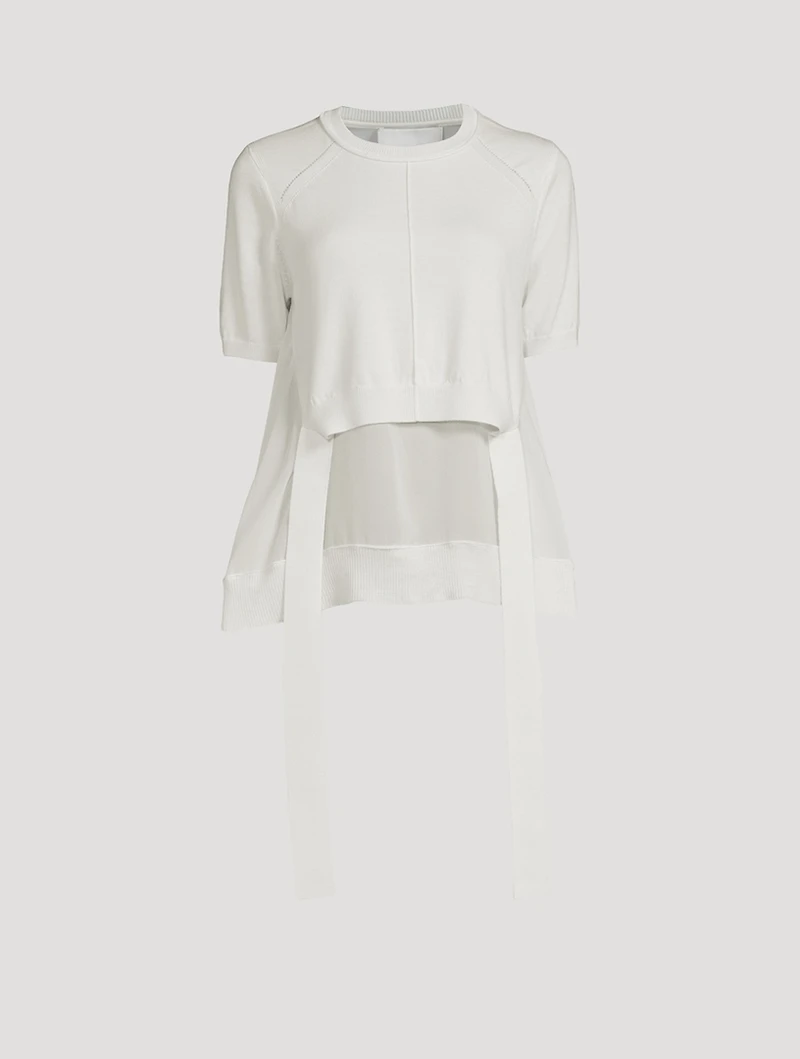 Layered Knit Blouse