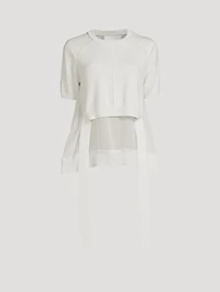 Layered Knit Blouse
