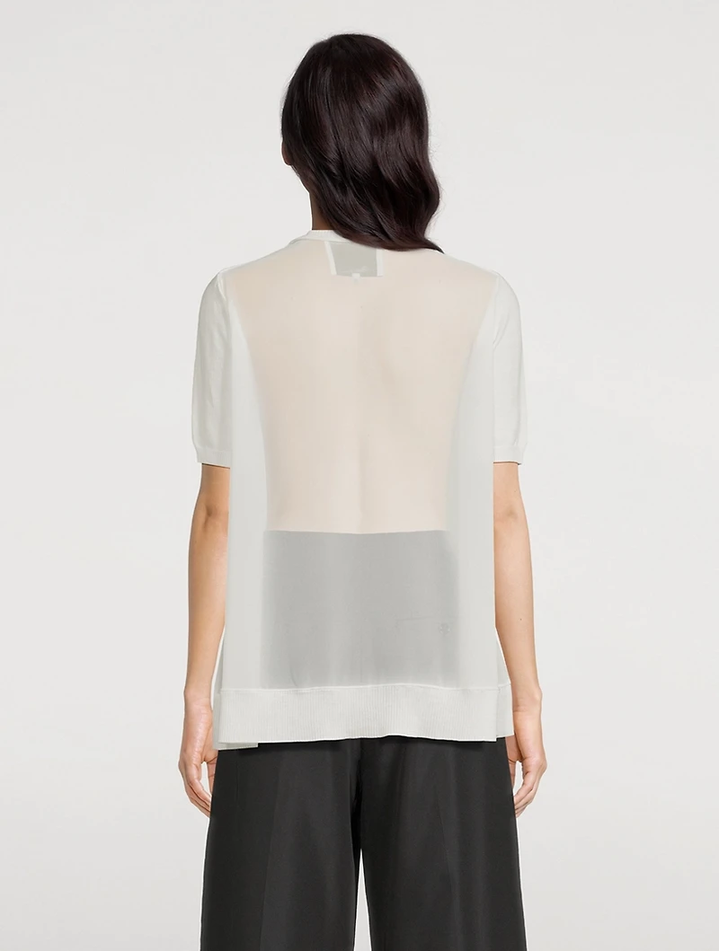 Layered Knit Blouse