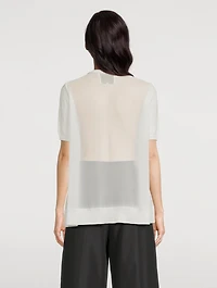 Layered Knit Blouse