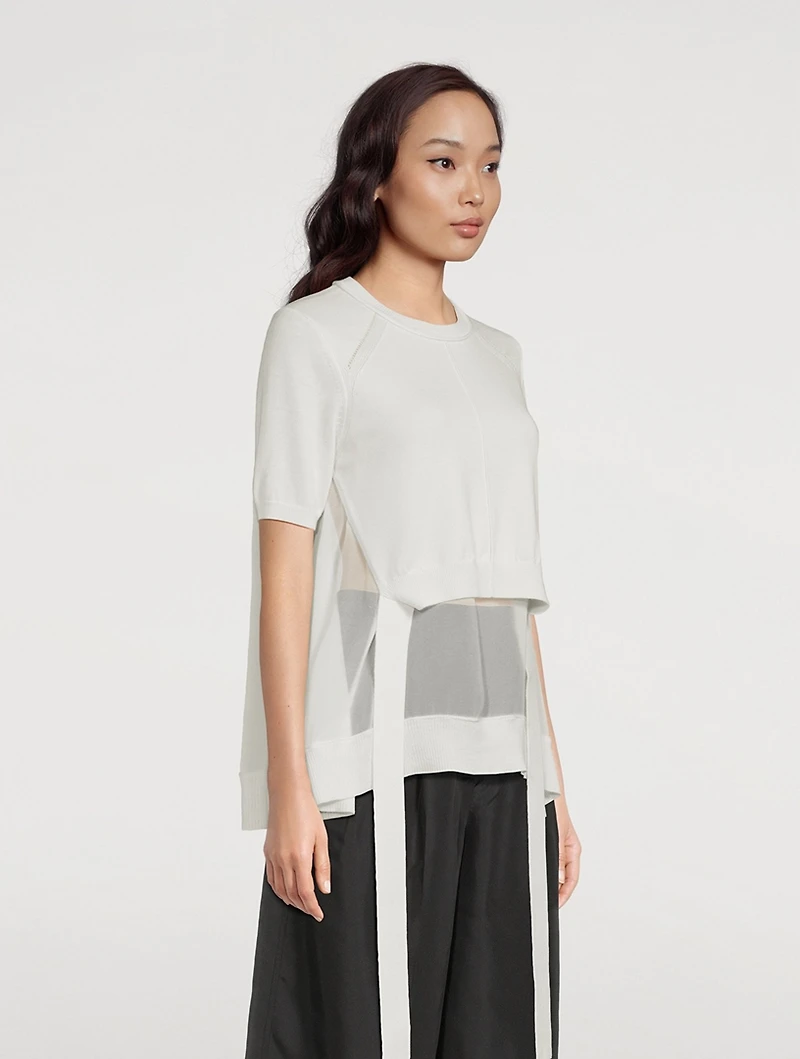 Layered Knit Blouse