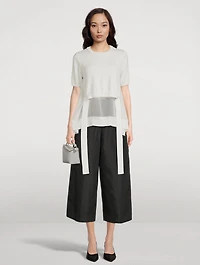 Layered Knit Blouse