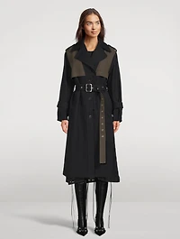 Double-Faced Cotton Linen Trench Coat