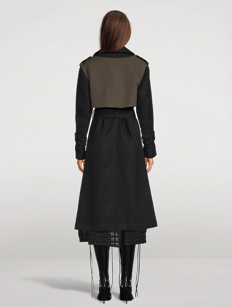 Double-Faced Cotton Linen Trench Coat