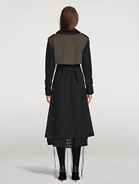 Double-Faced Cotton Linen Trench Coat
