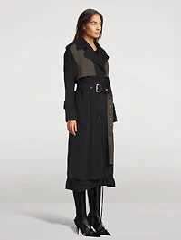 Double-Faced Cotton Linen Trench Coat