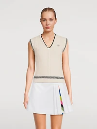 Sweater Vest With Logo Embroidery
