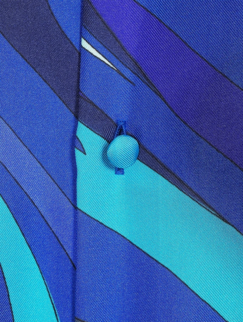 Silk Twill Shirt Marmo Print