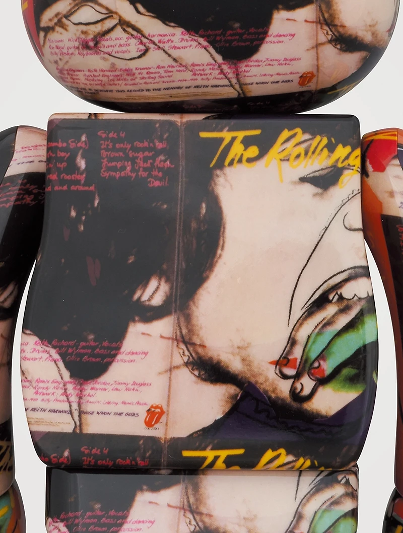 Warhol x Rolling Stones Love You Live 1000% Be@rbrick