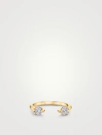 Orbit Split Ring With Diamonds