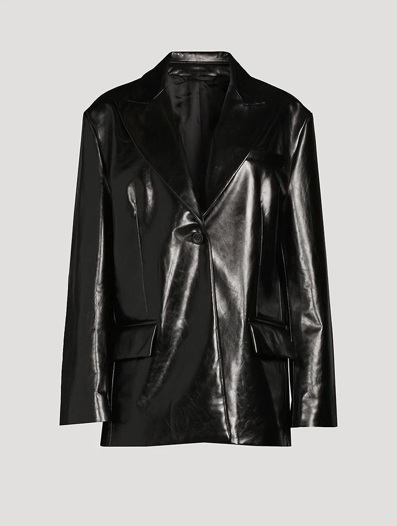 Patent Leather Blazer