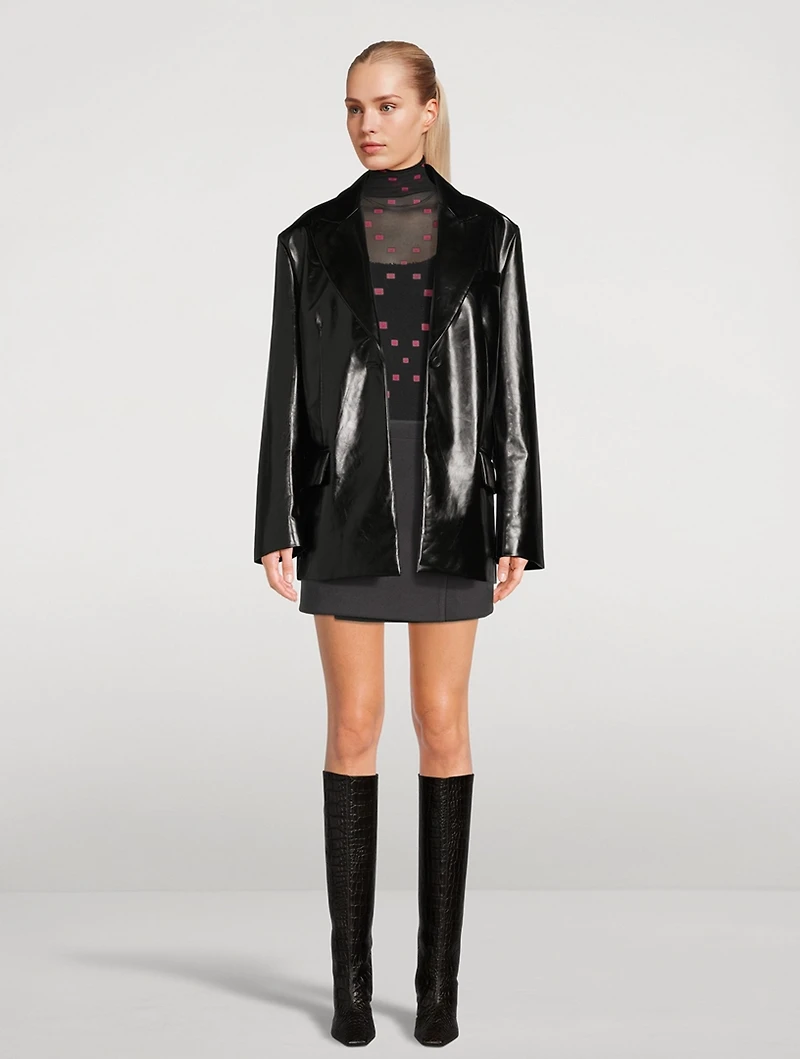 Patent Leather Blazer