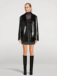 Patent Leather Blazer